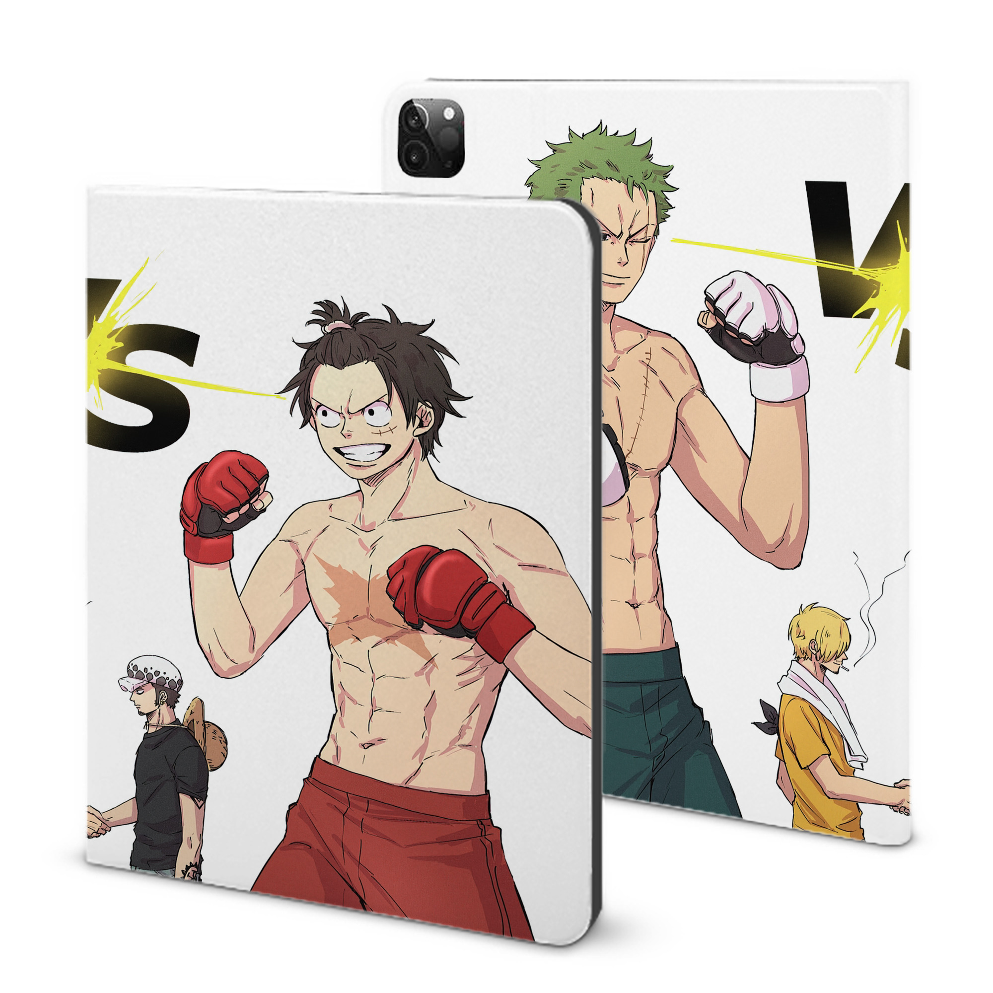 （画像用） ワンピース ONE PIECE IPadケース ペンホルダー付き ブックスタイルデザイン